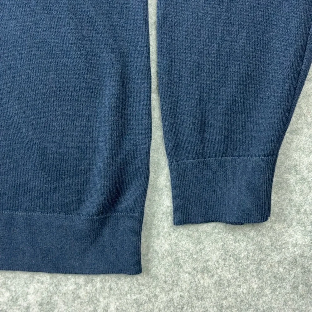 Banana‎ Republic Sweater Mens XL Blue Premium Luxe Yarn Silk Cashmere Crewneck